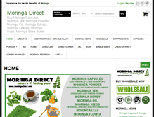 Tablet Screenshot of moringadirect.com